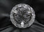 Lausitzer Etched & Cut Roses, Sawtooth Edge: 3-Toed Bowl, 7 1/2" x 4 1/8" Tall