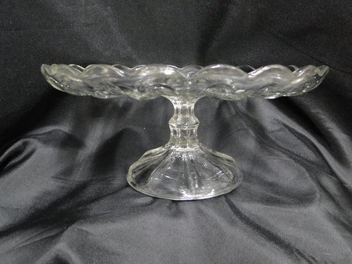 Anchor Hocking Fairfield, Scalloped, Pressed: Cake Stand, 9 7/8"