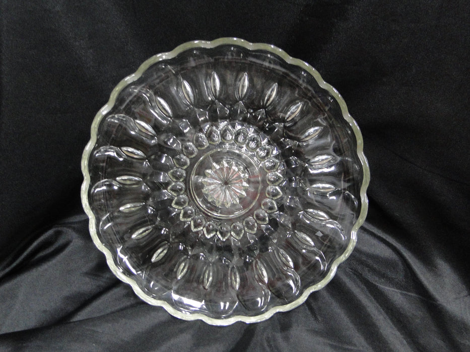 Anchor Hocking Fairfield, Scalloped, Pressed: Cake Stand, 9 7/8"