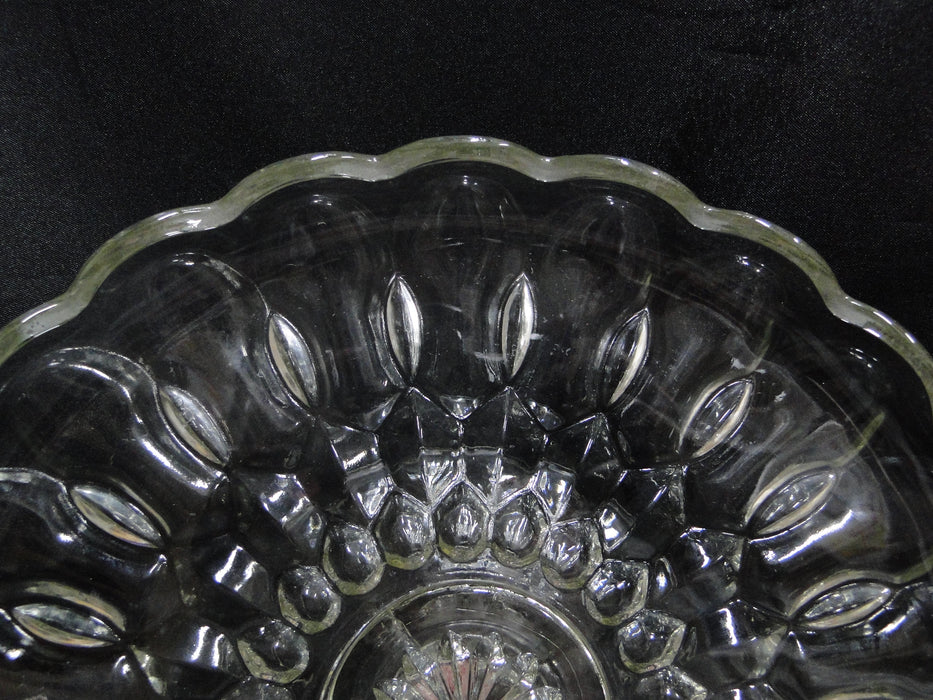 Anchor Hocking Fairfield, Scalloped, Pressed: Cake Stand, 9 7/8"