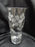 Clear, Frosted Floral: Flower Vase, 11 1/8" Tall, As Is --  MG#240