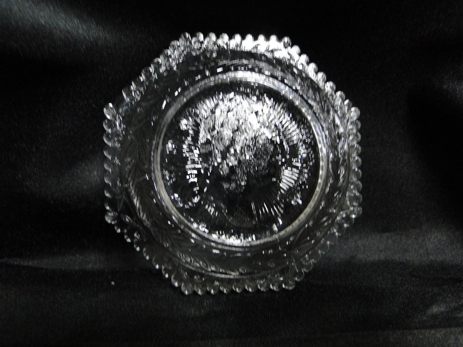 Clear, Pressed Glass, George Washington Profile: Butter Pat, 3 1/2" - MG#248