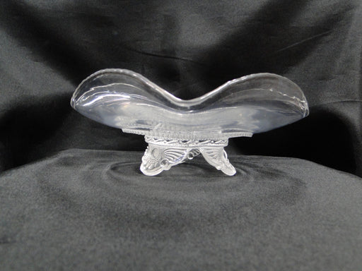 Clear, Pressed: Square Footed Dish,  5 3/4" x 2 3/4" Tall, MG#249