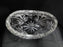 Clear Crystal, Cut Flowers: Oval Vase / Dish, 7" x 4" x 3 7/8" Tall - MG#250