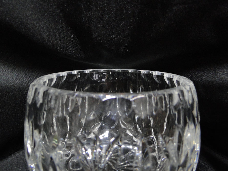 Clear Crystal w/ Vertical, "X", & Fan Cuts: Bowl, 4" x 3 3/8" Tall -- MG#259
