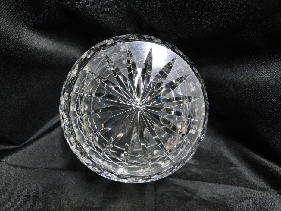 Clear Crystal w/ Vertical, "X", & Fan Cuts: Bowl, 4" x 3 3/8" Tall -- MG#259