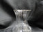 Clear w/ Ridges, Gold Trim: Vase, 4 1/4" Tall, 2 1/2" Widest Diameter -- MG#270