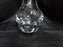 Clear w/ Ridges, Gold Trim: Vase, 4 1/4" Tall, 2 1/2" Widest Diameter -- MG#270