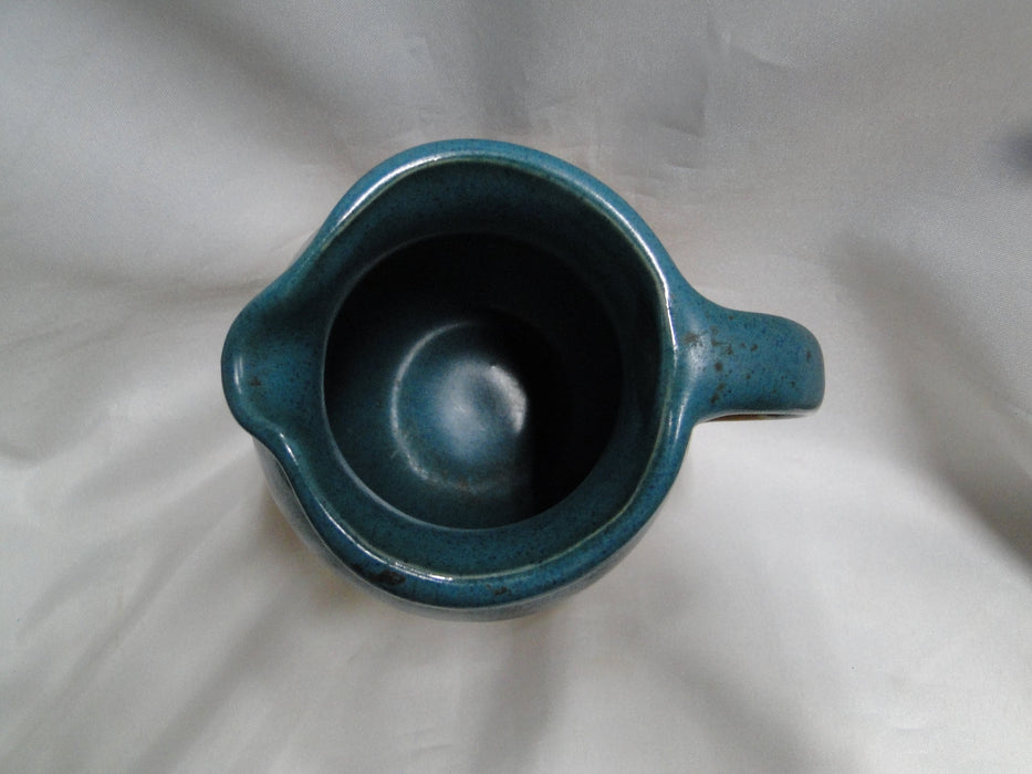Pottery, Teal, Gray, Sand: Pitcher, 5" x 4 3/4" Tall  --  MP#009
