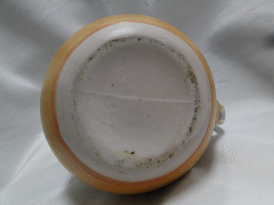 Pottery, Teal, Gray, Sand: Pitcher, 5" x 4 3/4" Tall  --  MP#009