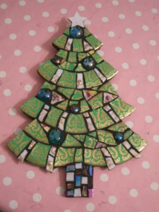 Mosaic Art Class Using Porcelain Dinnerware