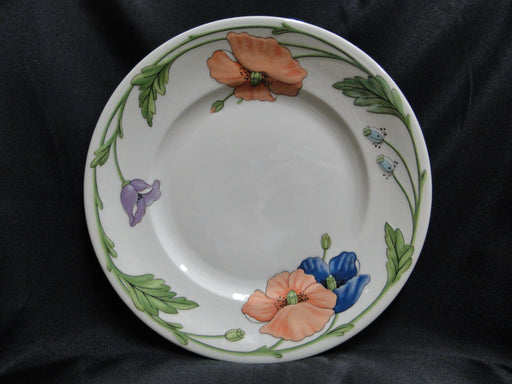 Villeroy & Boch Amapola, Blue & Orange Flowers: Dinner Plate (s), 10 1/2", Wear