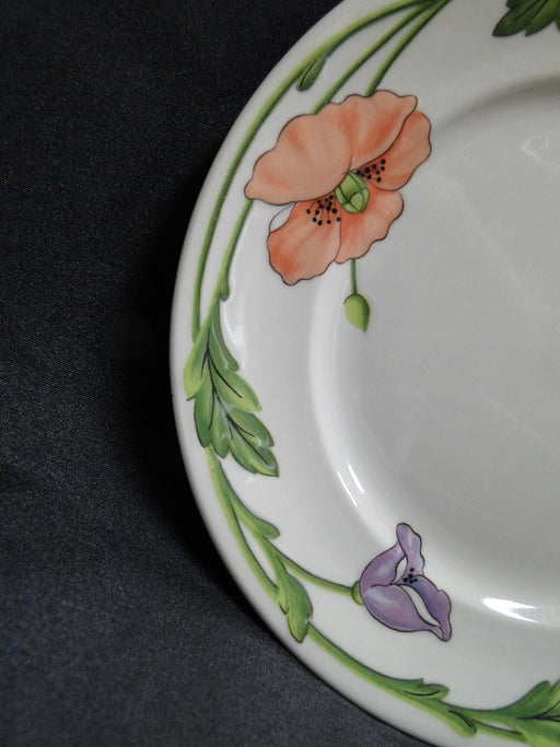 Villeroy & Boch Amapola, Blue & Orange Flowers: Salad Plate (s), 8 3/8"