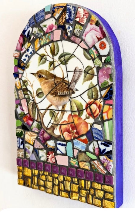 Mosaic Art Class Using Porcelain Dinnerware