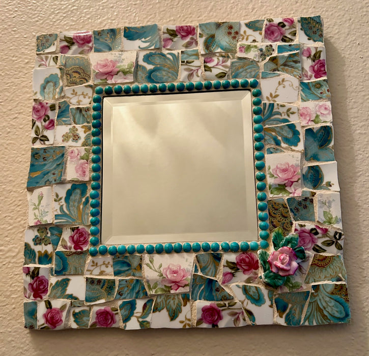 Mosaic Art Class Using Porcelain Dinnerware