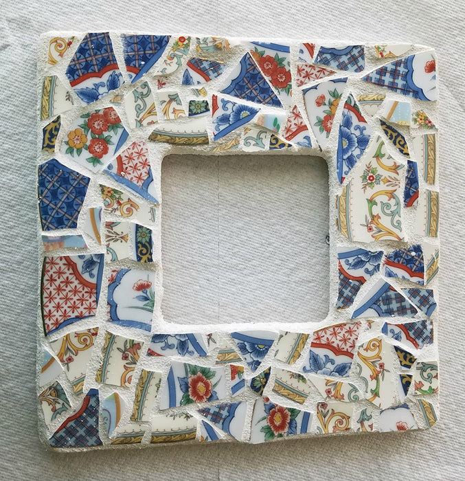 Mosaic Art Class Using Porcelain Dinnerware