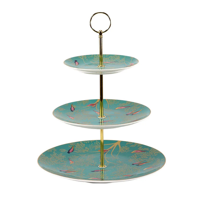 Portmeirion Sara Miller London Chelsea: NEW 3-Tier Tray / Cake Stand, Box