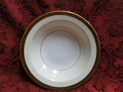 Noritake Gracewood, 4984, Greek Key on Gold Band: Fruit Bowl (s), 5 3/4"