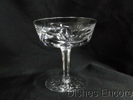 Waterford Crystal Ashling, Cut Fans & Panels: Champagne / Sherbet (s), 4 1/8"