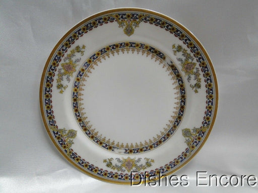 Haviland (Limoges) Oriental, Blue, Rust, Gold: Bread Plate (s), 6 1/4", Worn