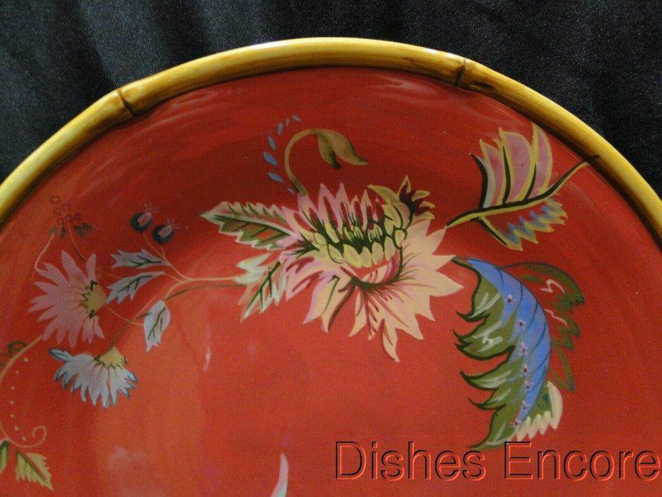 Tracy Porter Artesian Road, Red w/ Multicolored Floral: Dinner Plate (s) 11 1/2"