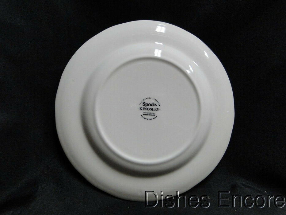 Spode Kingsley, Plum Florals on White, England: NEW Salad Plate (s), 7 1/2"