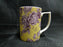 Spode Kingsley, Florals & Bird on Ochre, England: NEW Mug (s), 4 1/4", 12 oz