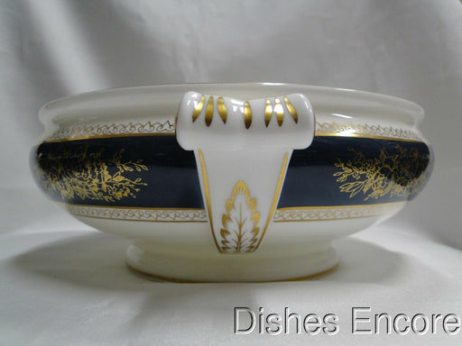 Wedgwood Columbia Blue & Gold, Dragons, Flowers: Round Serving Bowl, No Lid