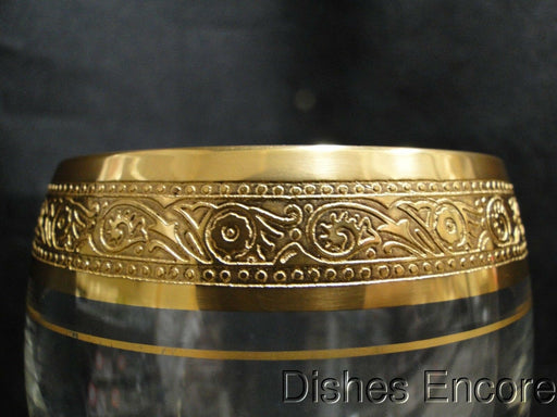 Tiffin Westchester, Stem #17679, Encrusted Gold Band: Iced Tea, 6 3/4", Nick
