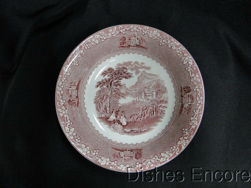 Royal Staffordshire Jenny Lind Pink, Scene: Coupe Soup Bowl, 7 3/4", As Is