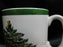 Spode Christmas Tree, Green Trim, England: Mug (s), 3 1/4" Tall, Crazing