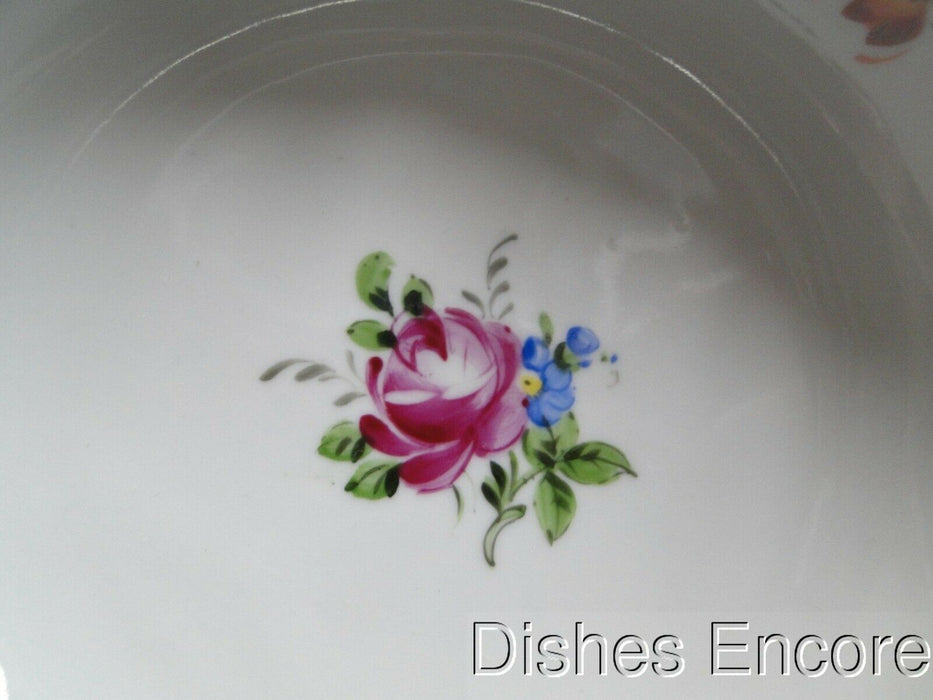 Schierholz 2D & 3D Dresden Flowers, Gold: Round Scalloped 3-Toed Bowl, 6"