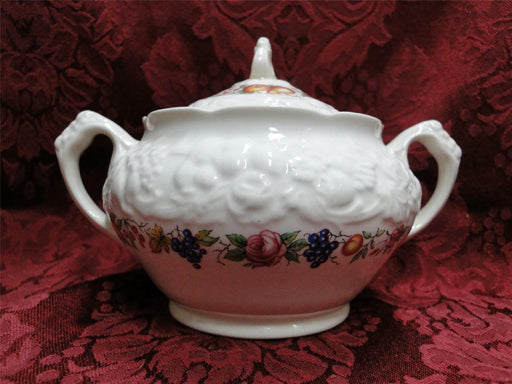 Crown Ducal Florentine Garden, Fruit: Sugar Bowl & Lid, Crazing