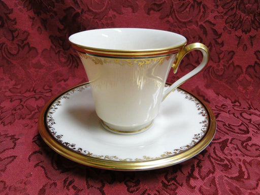 Lenox Eclipse, Ivory, Black Band, Gold Scrolls & Trim: Cup & Saucer Set