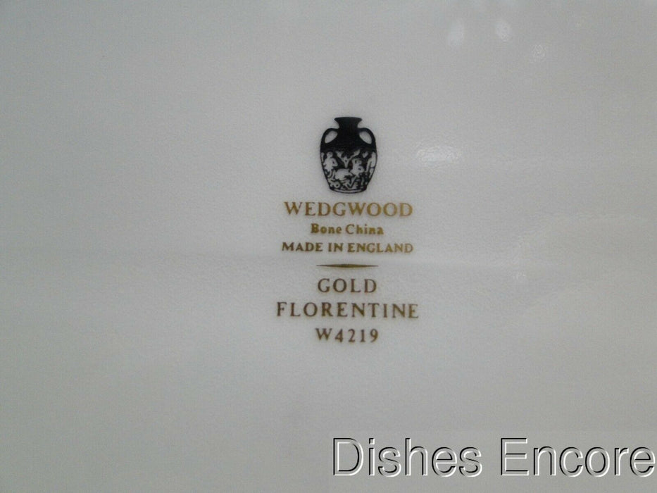 Wedgwood Gold Florentine, Dragons on White: Oval Serving Platter, 17"