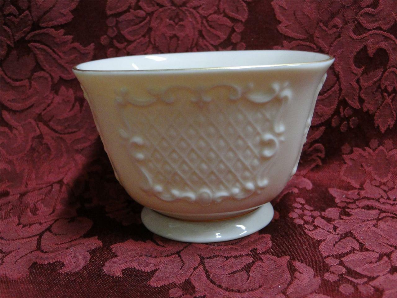 Lenox Canterbury Collection, Ivory w/ Gold & Embossed Design: Treat Bowl, 4 1/4"