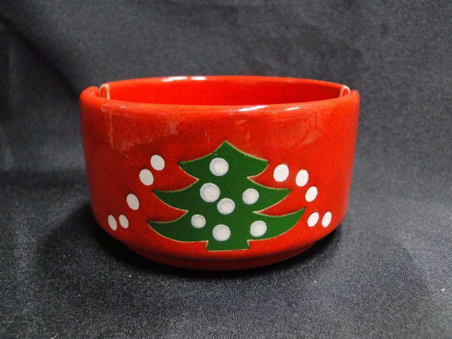 Waechtersbach Christmas Tree, Red w/ Christmas Tree: Ashtray, 3 3/4", 2 Slots