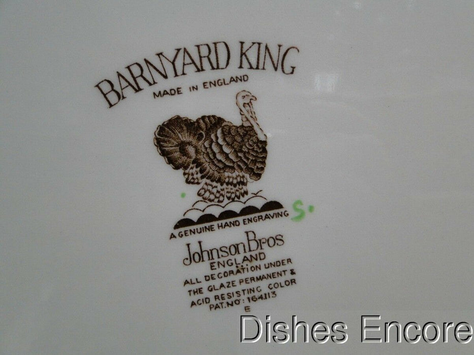 Johnson Brothers Barnyard King, Turkey: Oval Serving Platter, 20 1/4", As Is