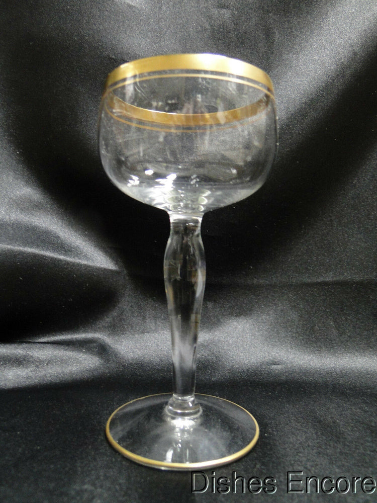 Clear w/ Double Gold Trim Gold Trim: Liquor Cocktail (s), 5 1/8" Tall -- CR#093