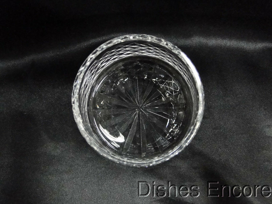 Waterford Crystal Alana, Cut Cross Hatch: Open Sugar Bowl, 3 1/2" x 2 1/2" Tall