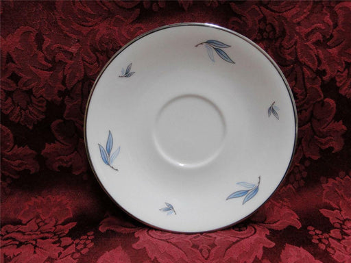 Syracuse Celeste, Blue Leaves on Rim, Platinum: 6" Saucer (s), Only, No Cup