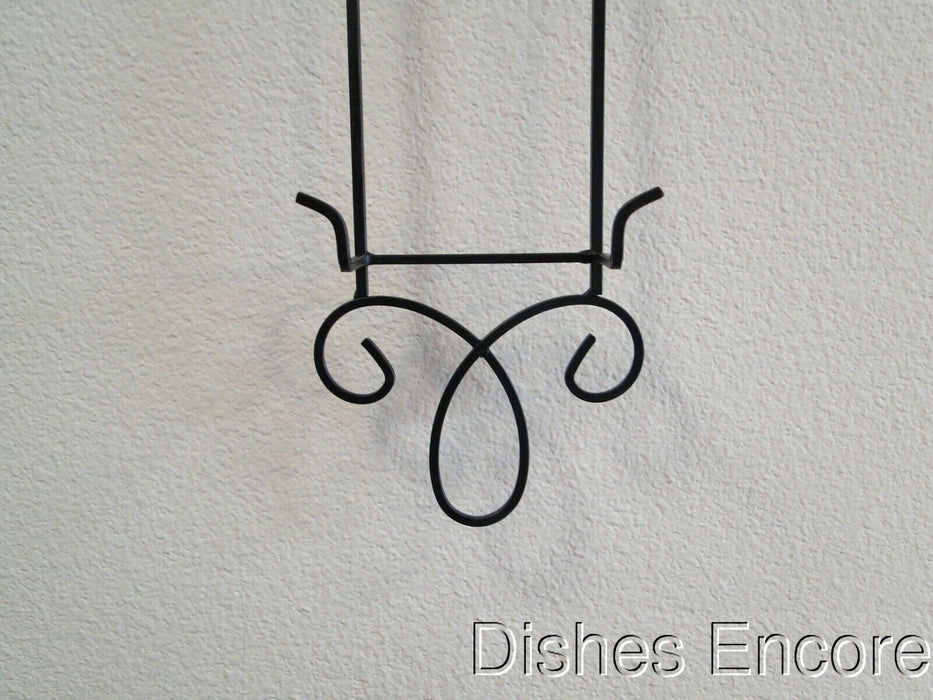 Tripar Augusta Vertical Black Display Rack for Four 6 1/2" - 8 1/4" Plates, 43"