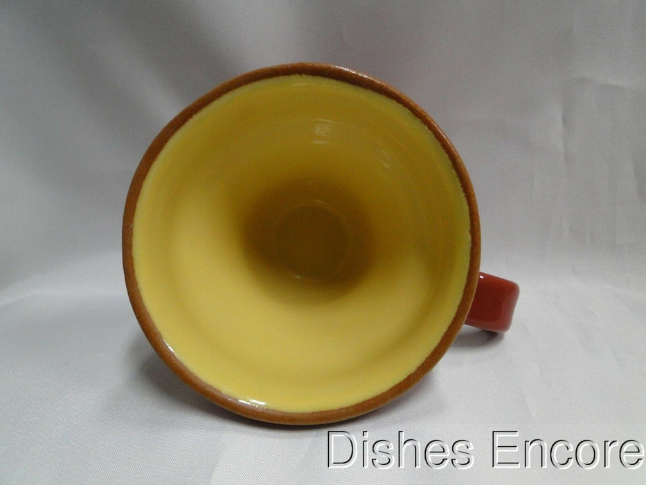 Vietri Paprika (Italy), Red & Yellow Pottery: Mug (s), 3 7/8" Tall -- As Is