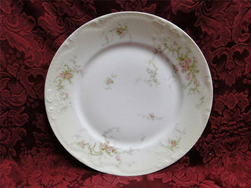 Haviland (Limoges) Schleiger 318-2, Pink, Green Scroll: Salad Plate (s), 8 5/8"