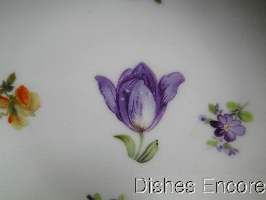 Dresden Style Royal, Floral & Gold Scrolls: Fruit Bowl (s), 5 3/8"
