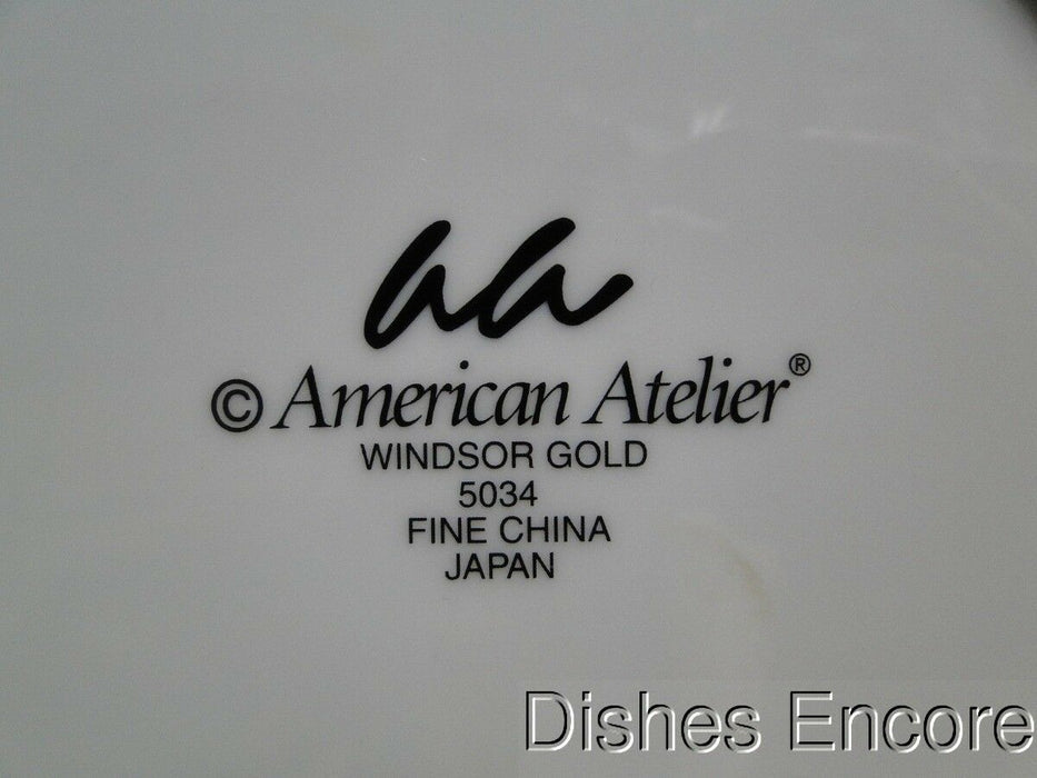 American Atelier Windsor Gold 5034, Fine China of Japan: Salad Plate (s), 8 1/4"