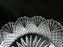 Clear Glass w/ Cut Design: Shallow Dish / Bottle Coaster, As Is  -- MG#117
