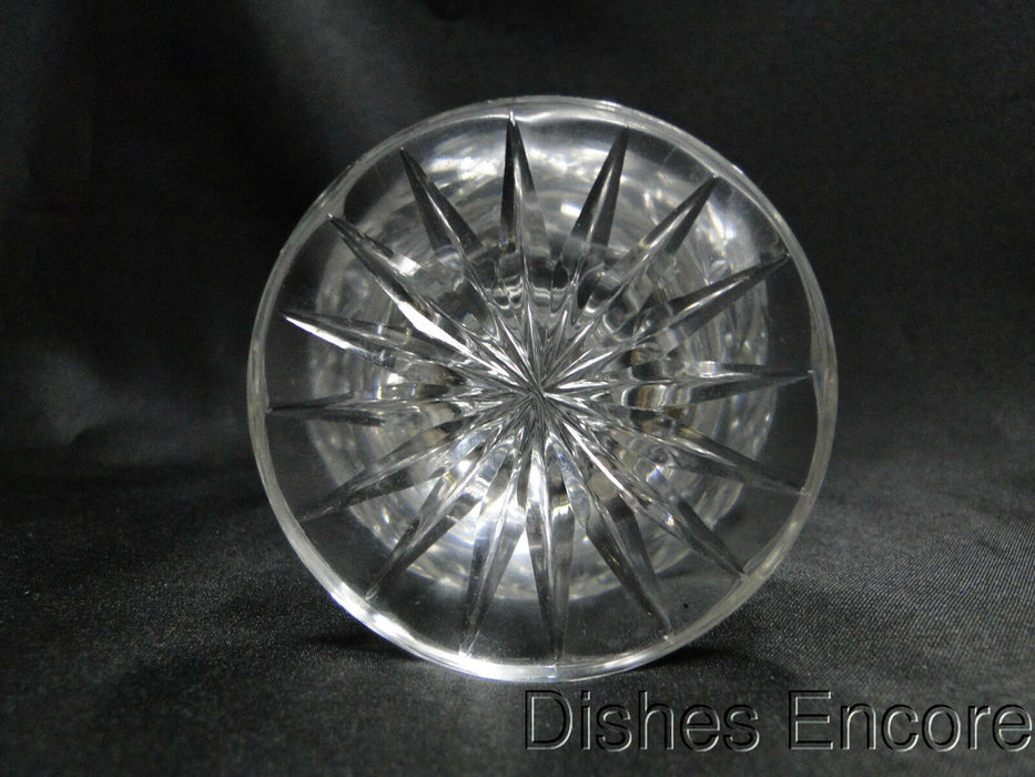 Clear w/ Cut Design: Hurricane Lamp Base, No Globe, 6", As Is  -- MG#111