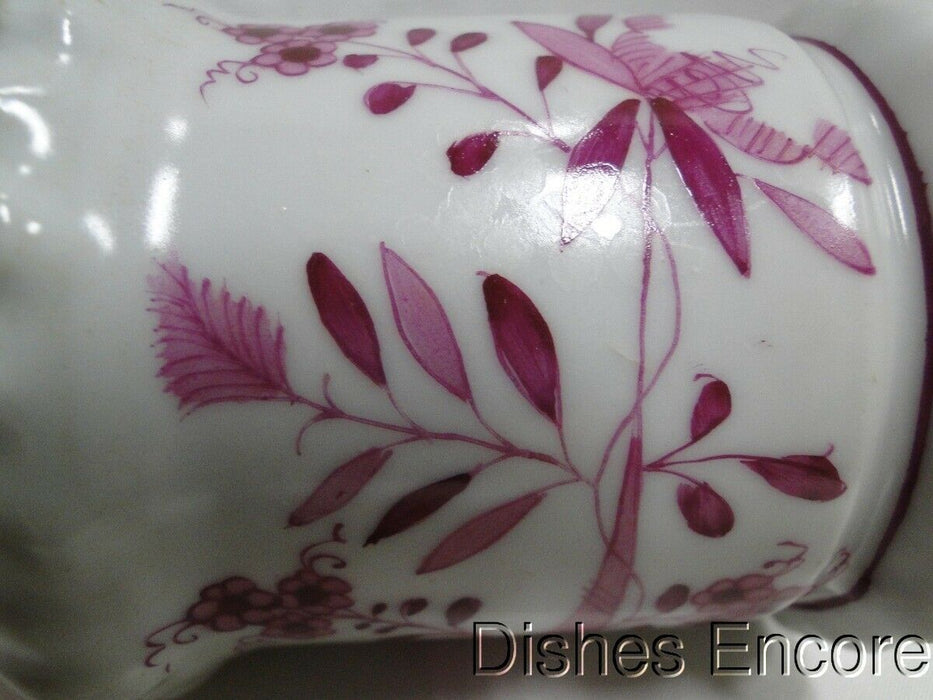 Pink Onion Patterned Porcelain: Round Lidded Container, 4 1/4", As Is