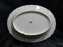 Spode Jewel, Cream w/ Embossed Circles & Dots: Oval Serving Bowl 10 1/8", As Is